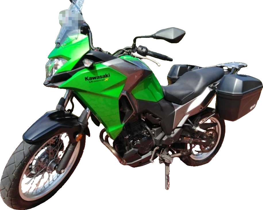Kawasaki Versys-X 250 from the BK Borneo Adventure fleet