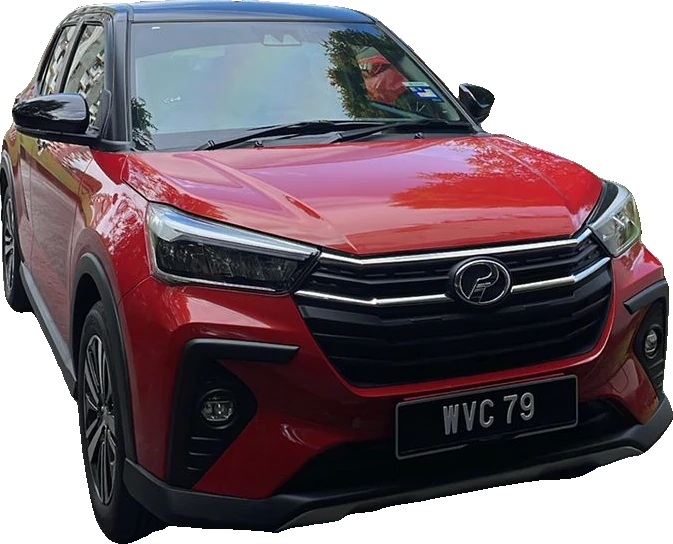 Perodua Ativa from the BK Borneo Adventure fleet