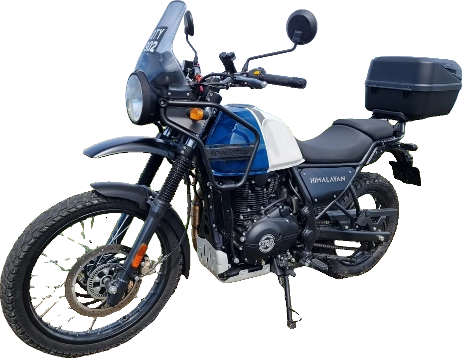 Royal Enfield Himalayan 411 from the BK Borneo Adventure fleet